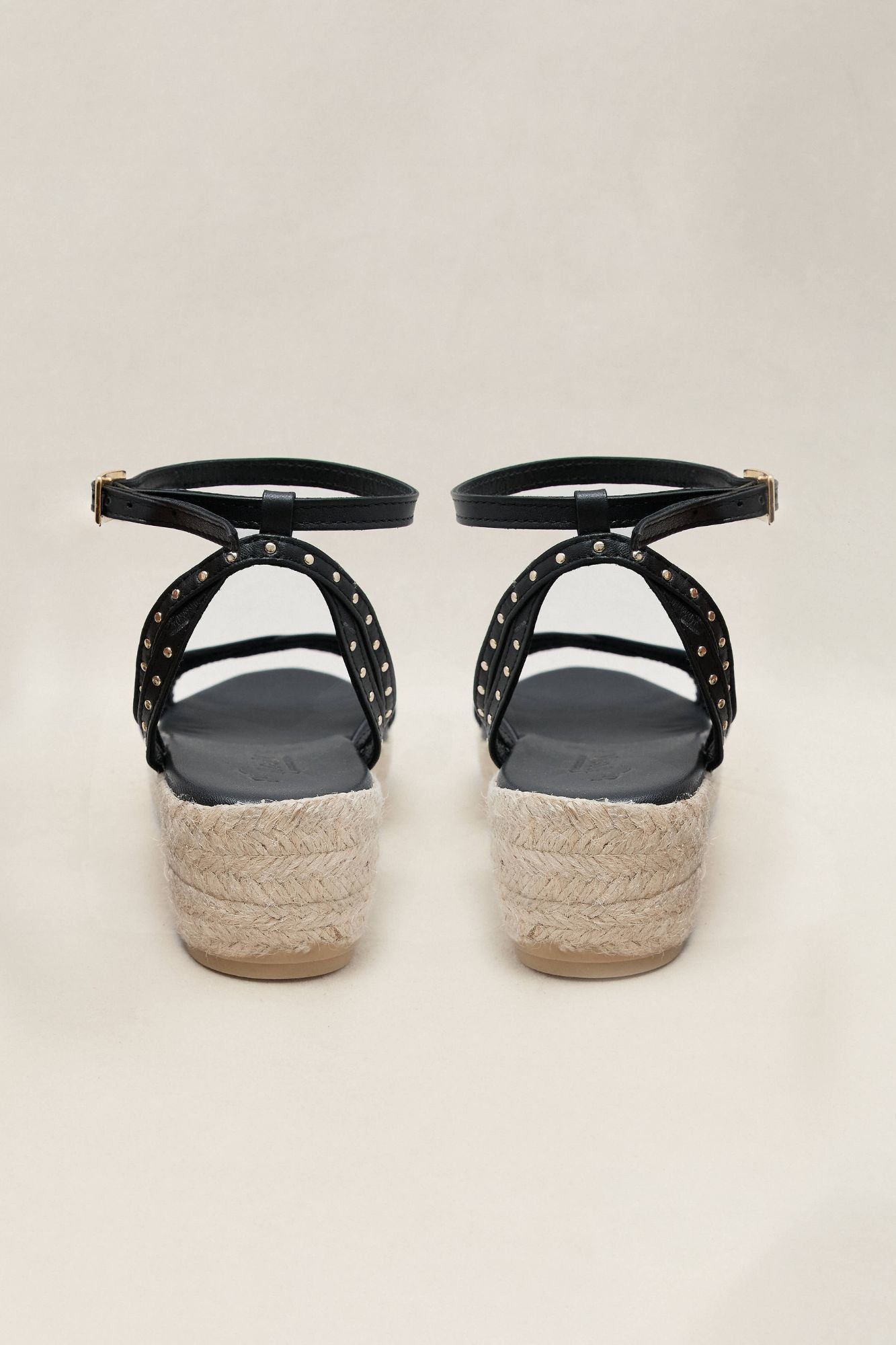 SANDALIA ESPARTO PALMA NEGRO