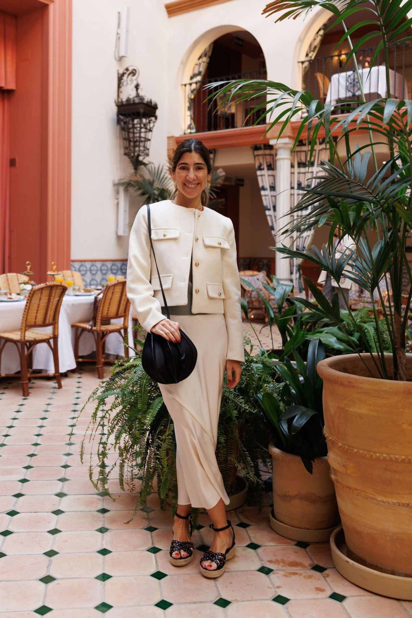 SANDALIA ESPARTO PALMA NEGRO