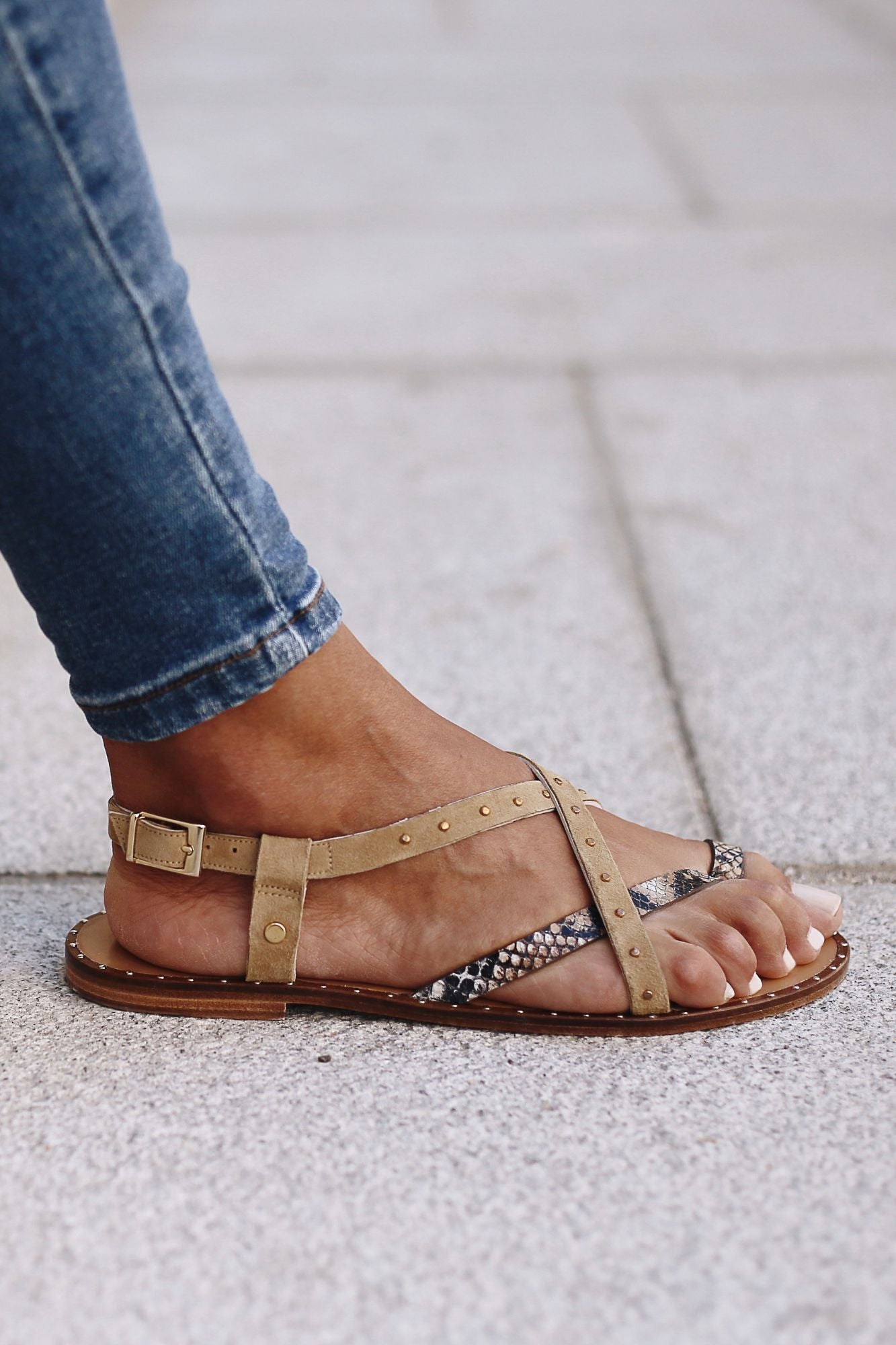 TULUM SNAKE SANDAL 1CM