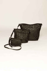 BOLSO TRENZADO FREDA NEGRO