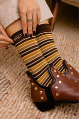 PUNKY BOOTS AVELLANA TACHAS ORO 4CM