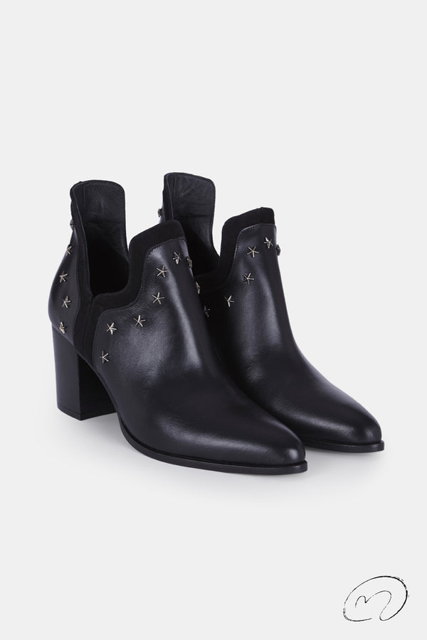 NAY BOOTS NEGRO TACÓN  7CM