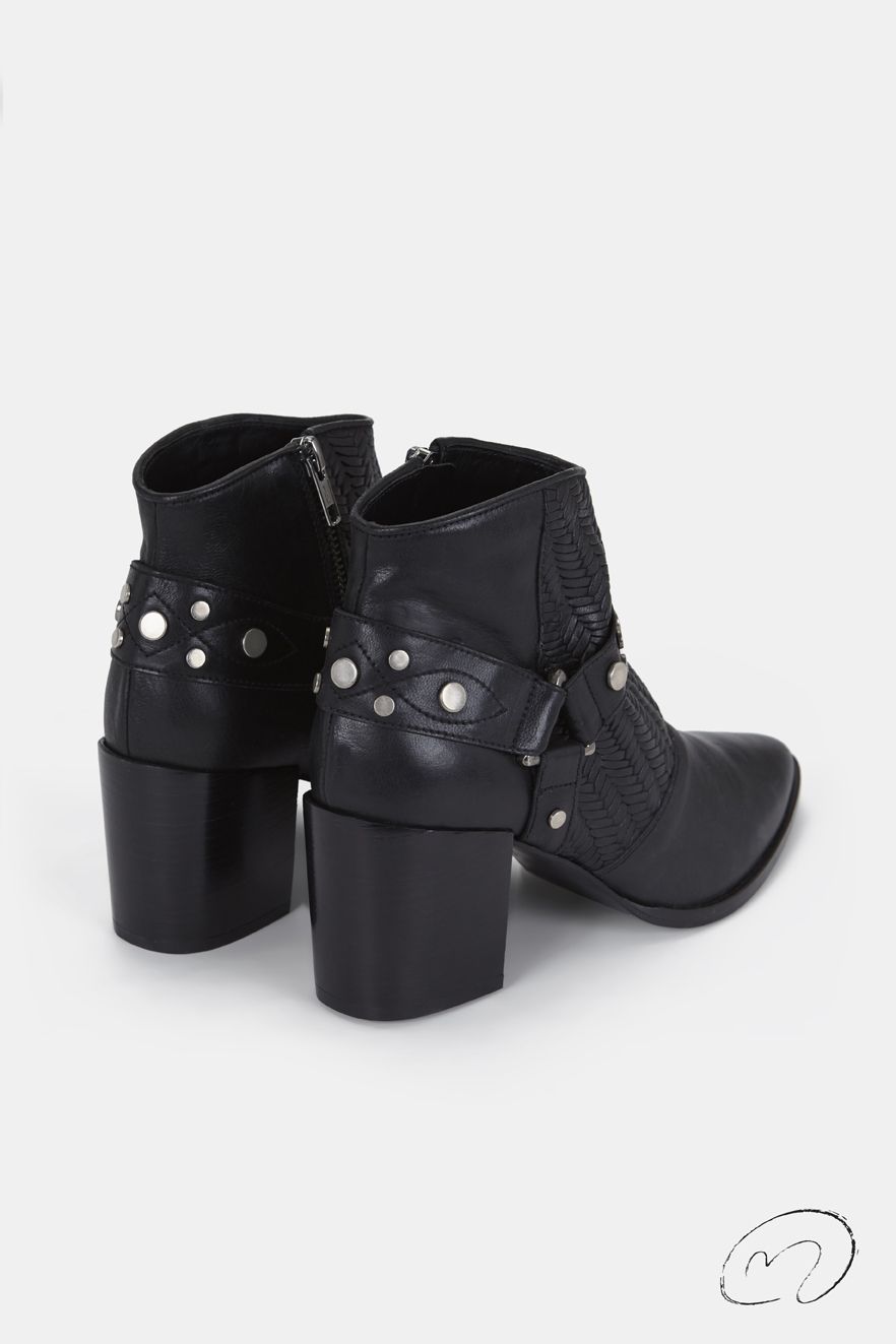 PETRA BOOTS NEGRAS  7CM OUTLET OI