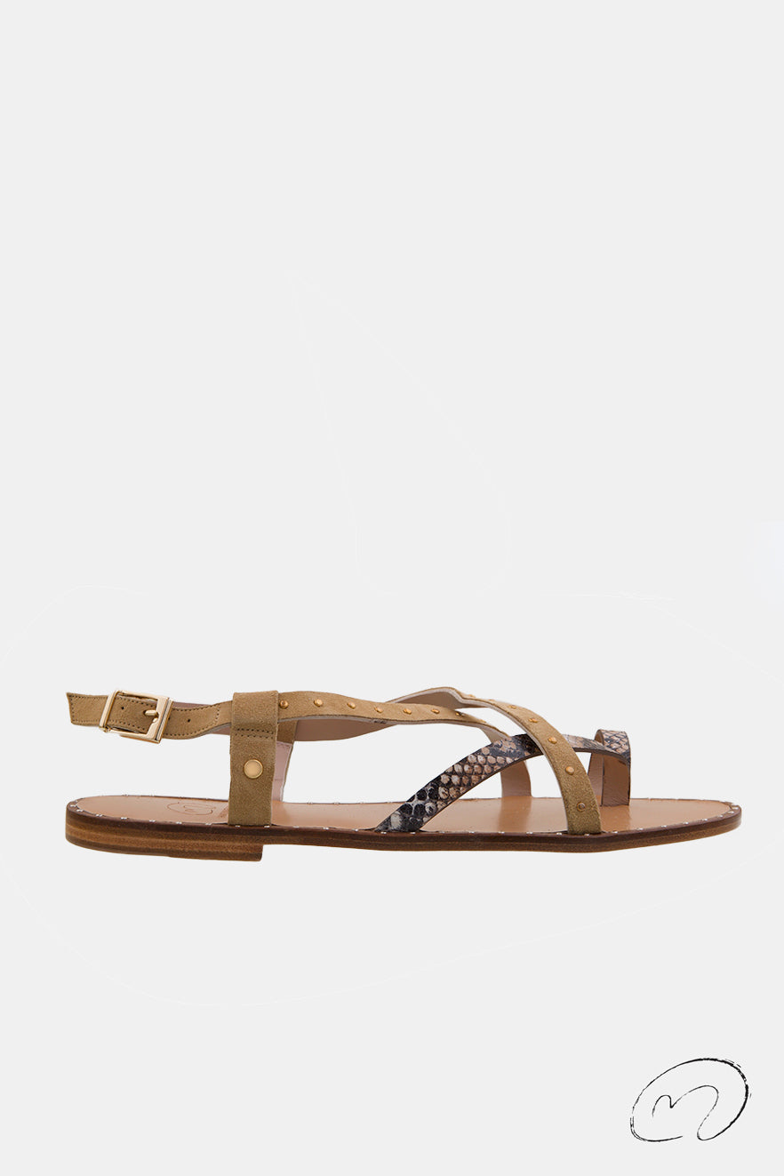 TULUM SNAKE SANDAL 1CM
